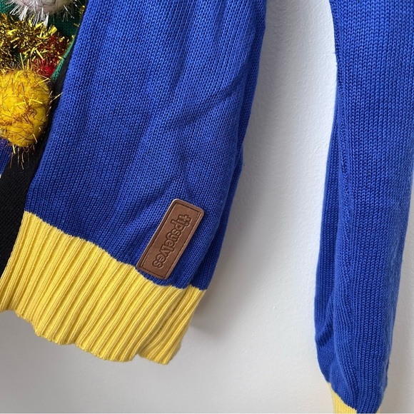 Tipsy Elves Ugly Christmas Tree Sweater with Suspenders Size Large - Picture 4 of 9